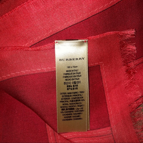 NWT Authentic Burberry Vintage Check Scarf - Picture 10 of 11